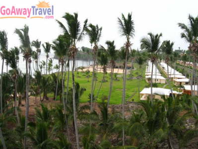 Looking down over Beach Villas