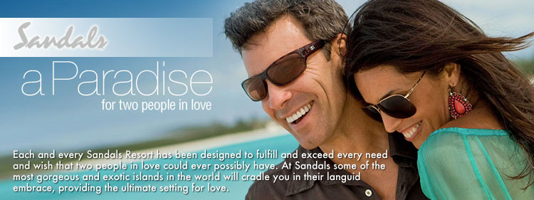 Sandals Resorts for two people in love