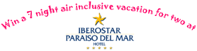 Win a 7 night air inclusive vacation for two at Iberostar Paraiso Del Mar