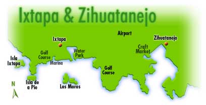 Ixtapa Zihuatanejo Map